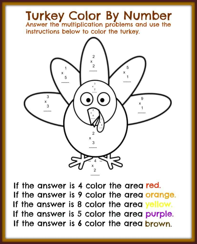 Free Thanksgiving Printable Math Worksheets - Midwest Modern Momma regarding Thanksgiving Free Math Worksheets