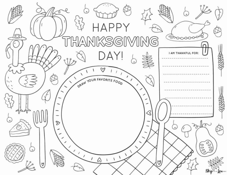 Kids Thanksgiving Worksheets