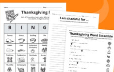 Free Thanksgiving Worksheets Bundle with regard to Fun Thanksgiving Worksheets