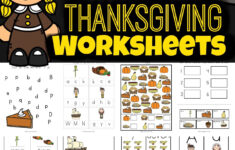 Free Thanksgiving Worksheets For Kids for Thanksgiving Educational Worksheets