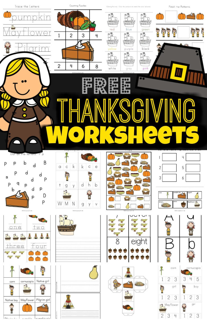 Thanksgiving Educational Worksheets