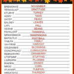 Get A Free Printable Thanksgiving Word Scramble With Answers Pertaining To Thanksgiving Word Scramble Worksheet Answers