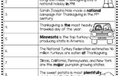 Grade 5 Thanksgiving Worksheets &amp; Printable regarding Thanksgiving Worksheets For 5Th Grade