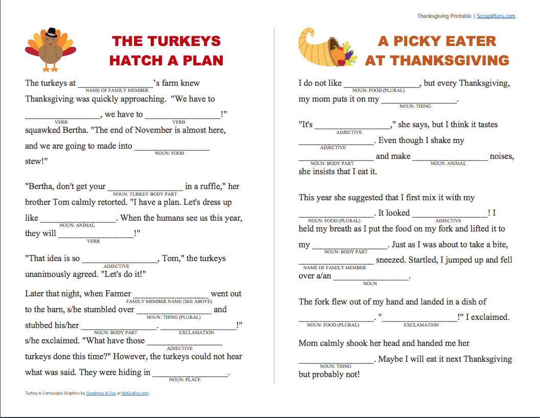 Grammar Practice With Thanksgiving Printables — Shurley English Blog in Thanksgiving Language Arts Worksheets