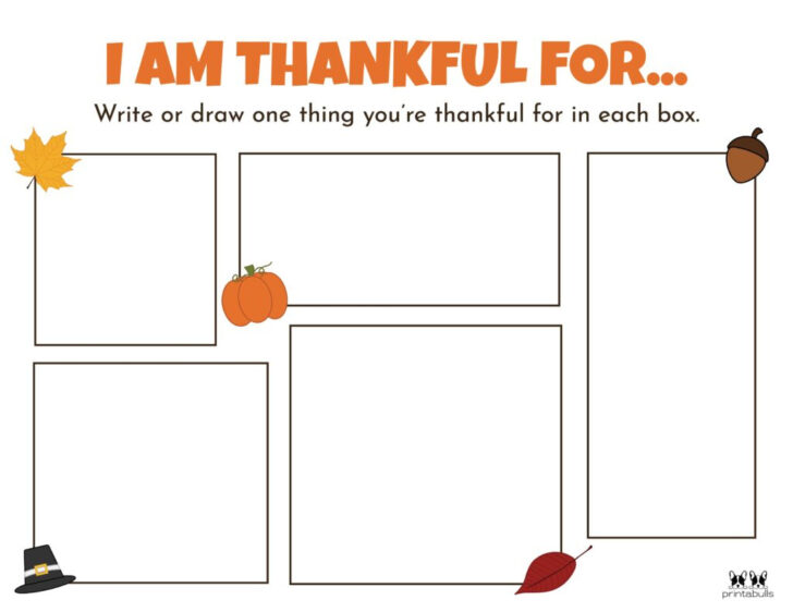 Thanksgiving Gratitude Worksheet