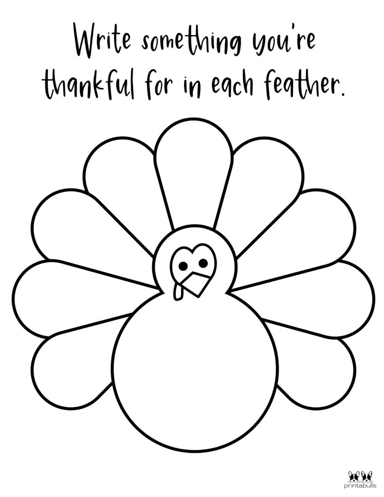 I Am Thankful For&amp;#039; Printables - 10 Unique Worksheets | Printabulls inside Thanksgiving What Are You Thankful For Worksheet