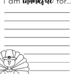 I Am Thankful For' Printables   10 Unique Worksheets | Printabulls Regarding I Am Thankful For Thanksgiving Worksheets