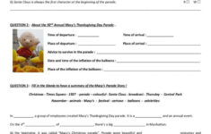 Macy'S Thanksgiving Day Parade: English Esl Worksheets Pdf &amp; Doc with Macy'S Thanksgiving Day Parade Worksheet