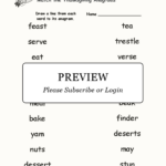 Match The Thanksgiving Anagrams   Enchanted Learning With Thanksgiving Anagrams Worksheet Answers