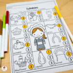 November Worksheets For Kindergarten: Easy To Prep Thanksgiving For Thanksgiving Syllable Worksheets