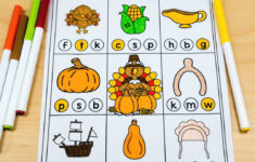 November Worksheets For Kindergarten: Easy To Prep Thanksgiving throughout Thanksgiving Beginning Sounds Worksheet