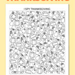 Printable I Spy Thanksgiving Game   Chevron Lemon In Thanksgiving I Spy Worksheet