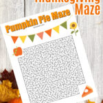 Printable Pumpkin Pie Maze For Thanksgiving Fun   Jinxy Kids With Thanksgiving And The Pumpkin Pie Worksheet