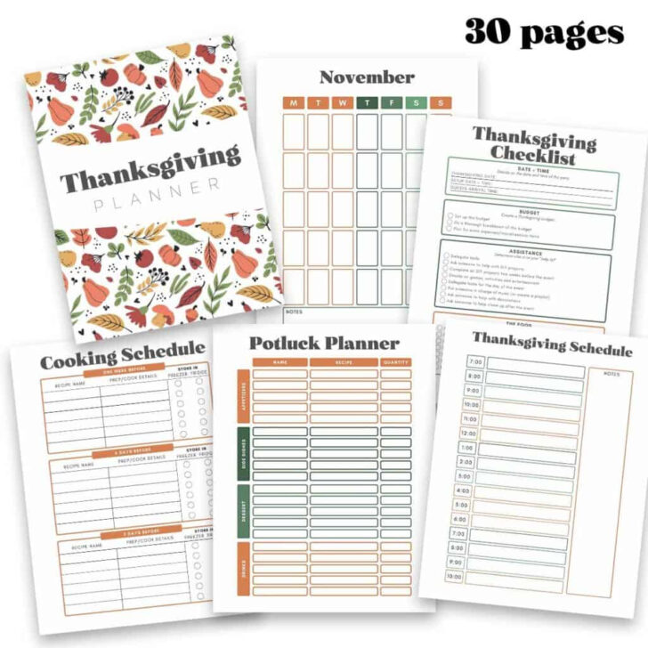 Thanksgiving Budget Worksheet