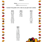 Printable Thanksgiving Plotting Point Worksheets Worksheets Regarding Thanksgiving Graphing Worksheets
