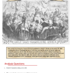 Reconstruction Era Cartoon Analysis: Thanksgiving & Suffrage Regarding Uncle Sam'S Thanksgiving Dinner Worksheet Answers
