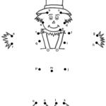 Scarecrow   Connect The Dotslowercase Letters (Thanksgiving) With Thanksgiving Connect The Dots Worksheets