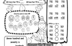Second Grade Math Place Value Number Of The Day November Number Sense intended for Thanksgiving Math Worksheets 2Nd Grade