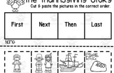 Sequence The Thanksgiving Story Activity in The First Thanksgiving Worksheet