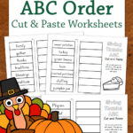 Thanksgiving Abc Order Cut And Paste Worksheets   Mamas Learning Regarding Thanksgiving Abc Worksheets