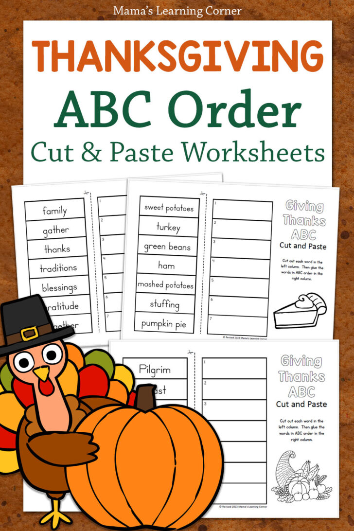 Thanksgiving ABC Worksheets