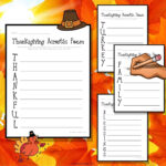 Thanksgiving Acrostic Poems   4 Free Printables   Literacy Learn In Thanksgiving Acrostic Poem Worksheet