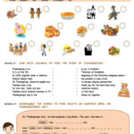 Thanksgiving Activities: English Esl Worksheets Pdf & Doc Intended For Thanksgiving Worksheets For Esl Students