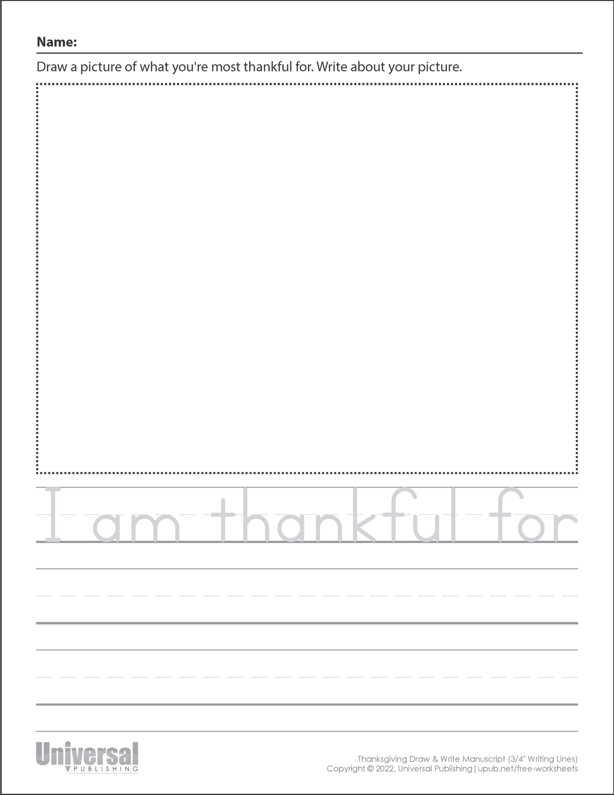 Thanksgiving Activities | Free Printables - Universal Publishing with regard to Thanksgiving Writing Worksheets Free