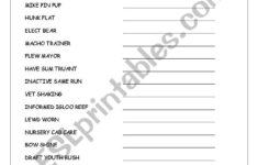 Thanksgiving Anagrams - Esl Worksheetloretta01 intended for Thanksgiving Anagrams Worksheet Answers