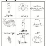 Thanksgiving Beginning Sound With Thanksgiving Beginning Sounds Worksheet
