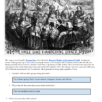 Thanksgiving Cartoon Analysis: Ethnic Unity & Controversies In Throughout Uncle Sam&#039;s Thanksgiving Dinner Worksheet Answers