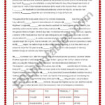 Thanksgiving Cloze Text   Esl Worksheetalaniss Pertaining To Thanksgiving Cloze Worksheets