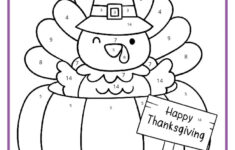 Thanksgiving Colornumber Pages - K12 Math Worksheets regarding 1st Grade Thanksgiving Worksheets