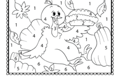 Thanksgiving Colornumber Worksheet - Free Printable, Digital pertaining to Thanksgiving Worksheets Printable