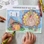Thanksgiving Colorsight Word Printables   Literacy Learn With Thanksgiving Sight Word Worksheets