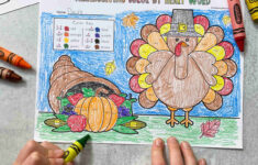 Thanksgiving Colorsight Word Printables - Literacy Learn with Thanksgiving Sight Word Worksheets