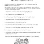 Thanksgiving Common Vs. Proper Nouns Worksheet | Squarehead Teachers Pertaining To Thanksgiving Nouns Worksheets