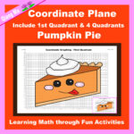 Thanksgiving Coordinate Plane Graphing Picture  Thanksgiving Regarding Thanksgiving Coordinate Graphing Worksheets