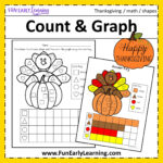 Thanksgiving Count And Graph – Fun Early Learning In Graphing Thanksgiving Worksheets