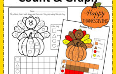Thanksgiving Count And Graph – Fun Early Learning in Graphing Thanksgiving Worksheets