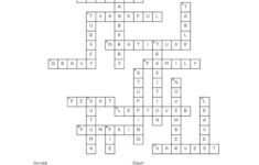 Thanksgiving Crossword Puzzle - Cute &amp; Free Printable | Saturdaygift within Thanksgiving Crossword Puzzle Worksheet Answer Key