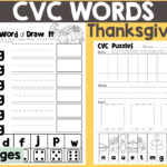 Thanksgiving Cvc Word Activity Pages For Thanksgiving Cvc Worksheets Free