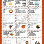 Thanksgiving Day   Esl Worksheetkosamysh   Worksheets Library Within Thanksgiving Worksheets For Esl Students