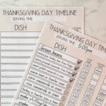 Thanksgiving Day Timeline Worksheet And My Menu   Worthing Court For Planning A Thanksgiving Dinner Worksheet