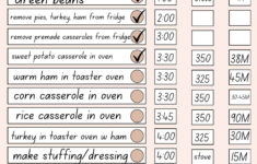 Thanksgiving Day Timeline Worksheet And My Menu - Worthing Court regarding Planning A Thanksgiving Dinner Worksheet
