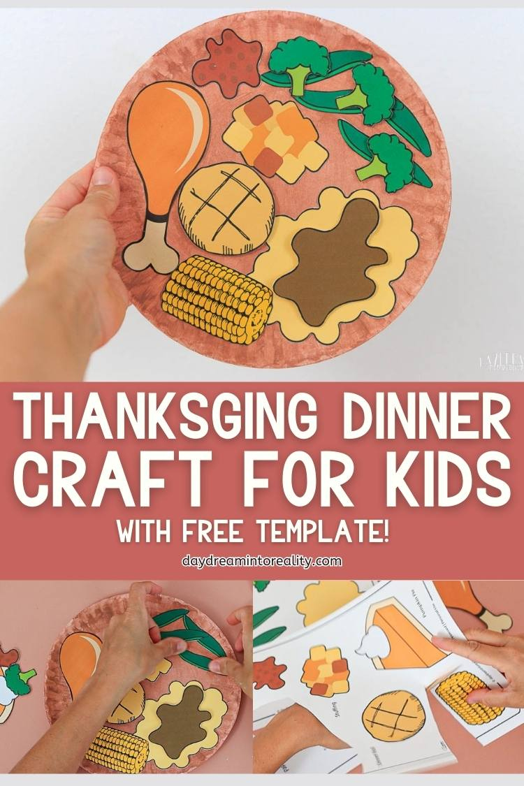 Thanksgiving Dinner Paper Plate Craft | Free Pdf Template with Thanksgiving Plate Worksheet