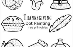 Thanksgiving Dot Painting {Free Printables} - The Resourceful Mama with regard to Free Thanksgiving Worksheets For Preschoolers