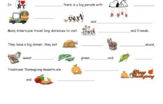 Thanksgiving: English Esl Worksheets Pdf &amp; Doc in Thanksgiving Day Worksheets Esl