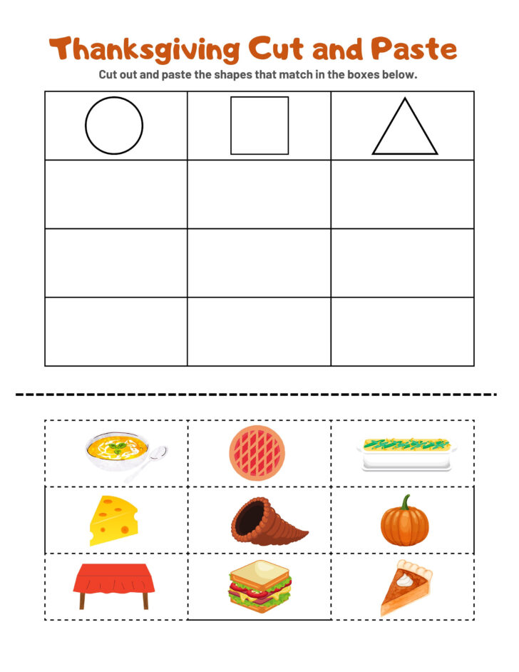 Worksheet Thanksgiving