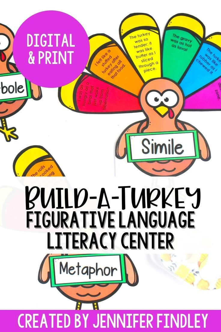Thanksgiving Figurative Language - Build A Turkey with regard to Thanksgiving Figurative Language Worksheets